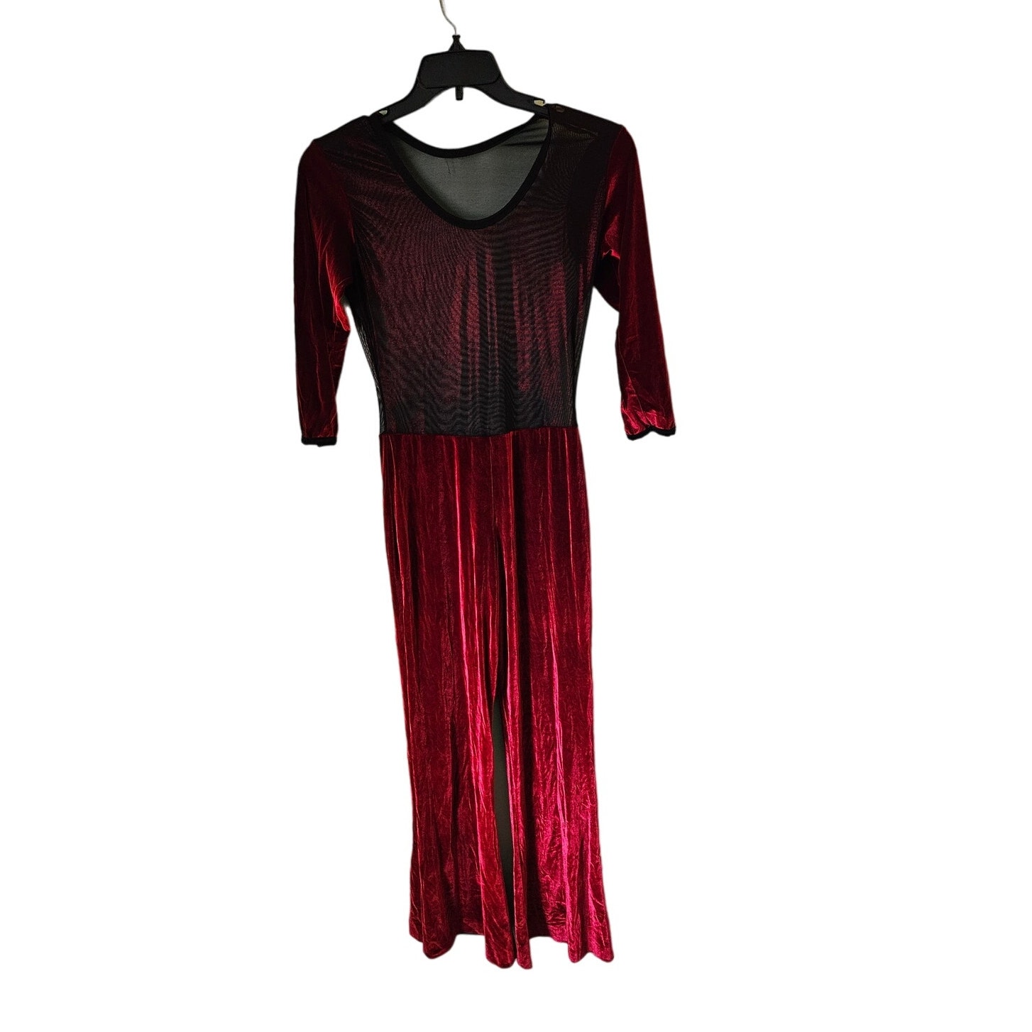 Georgie Girl Costumes Theatrical Garnment Red  Black Bodysuit Al Adult Large